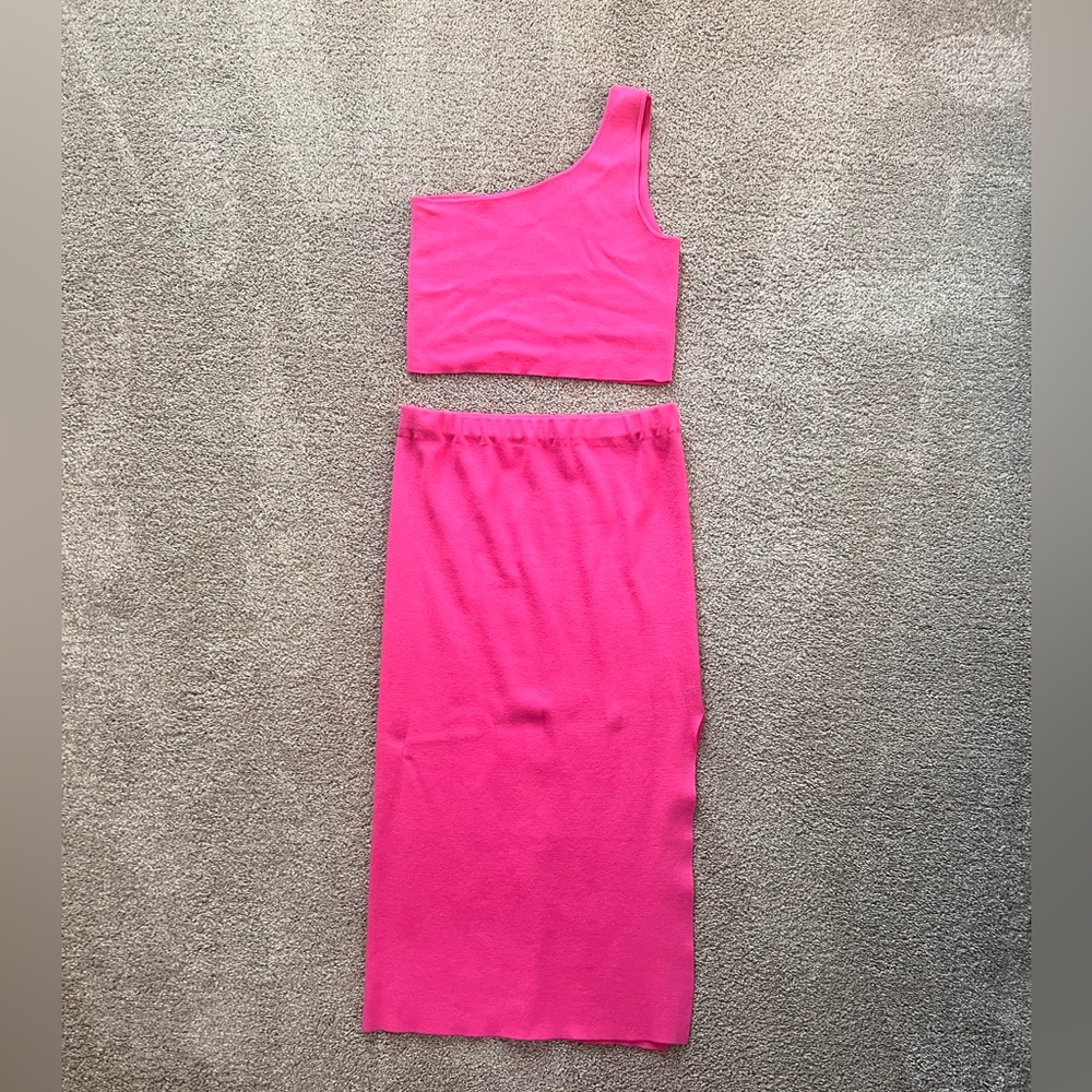 Pink Lily Hot Punk Midi Skirt Medium ( matching top in closet)